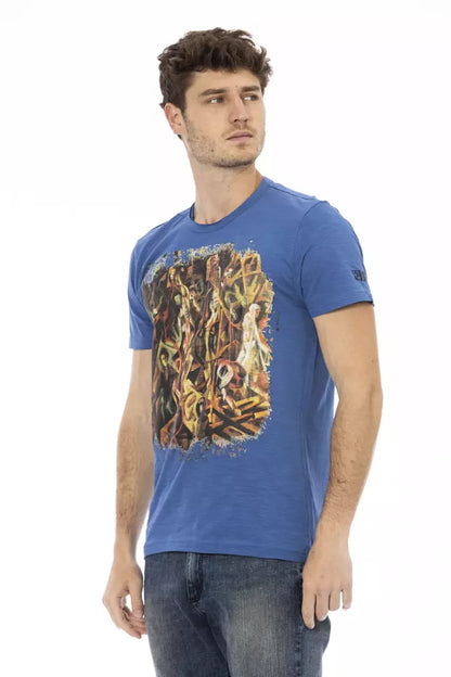 Trussardi Action Men's Blue Cotton T-Shirt