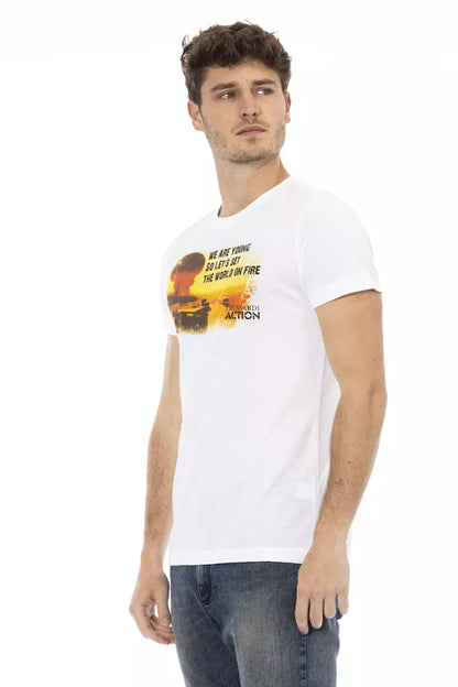 Trussardi Action Men's White Cotton T-Shirt