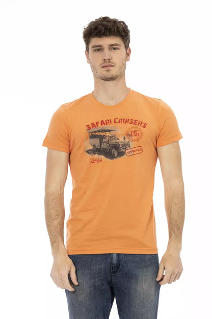 Trussardi Action Men's Orange Cotton T-Shirt