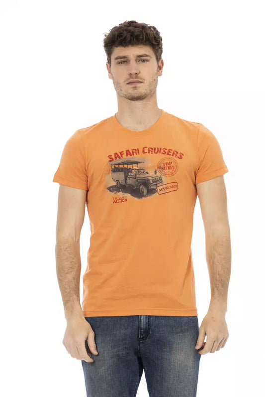 Trussardi Action Men's Orange Cotton T-Shirt
