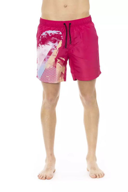 Bikkembergs Men's Fuchsia Polyester Swimwear