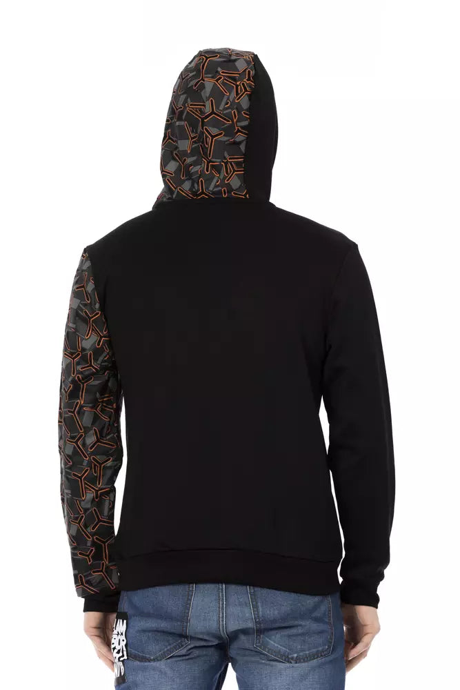 Automobili Lamborghini Men's Black Cotton Sweater Hoodie