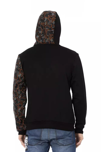 Automobili Lamborghini Men's Black Cotton Sweater Hoodie