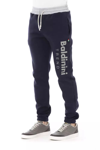 Activewear Pants by Baldinini Trend for men in modal & cotton blue, featuring a athletic athletic and long with a athletic and high-performance .