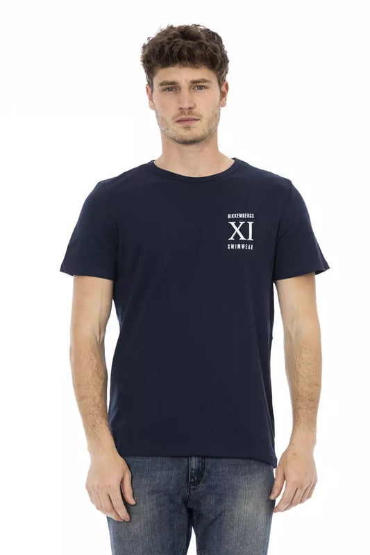 Bikkembergs Men's Blue Cotton T-Shirt