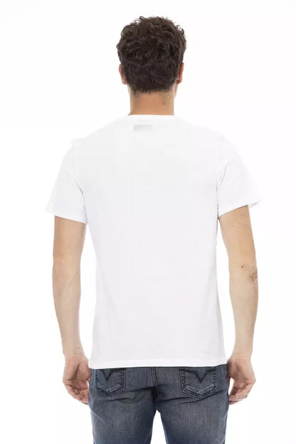 T-Shirt by Bikkembergs for men in cotton white & print features an edgy silhouette, meticulously detailed with a sophisticated and for a truly edgy finish.