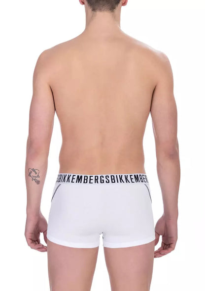 Bikkembergs White Cotton Men Underwear Bi-Pack