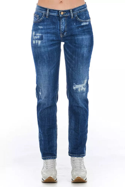 Blue Worn Wash Frankie Morello Women's Jeans
