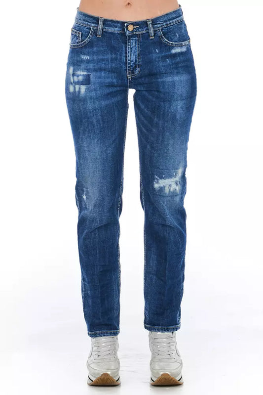 Blue Worn Wash Frankie Morello Women's Jeans