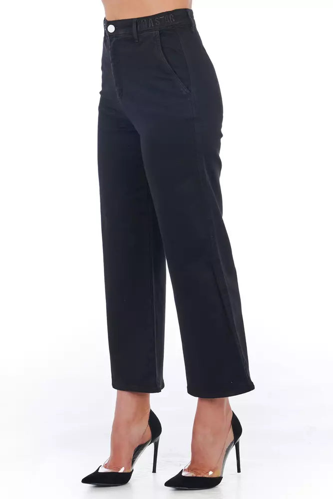 Black Cropped Trousers