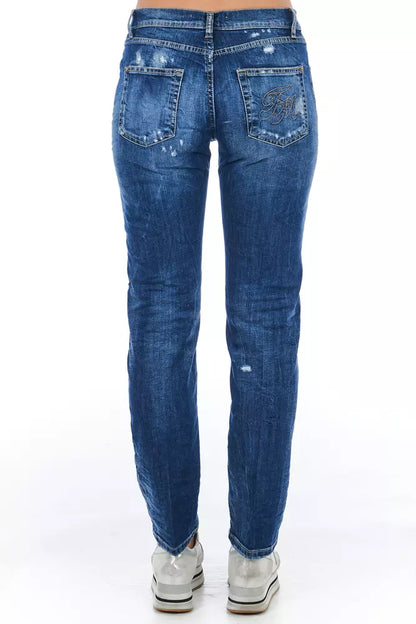 Blue Worn Wash Frankie Morello Women's Jeans