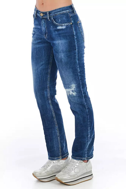 Blue Worn Wash Frankie Morello Women's Jeans
