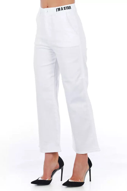 Brilliant White Cropped Trousers