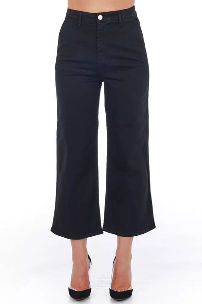 Black Cropped Trousers