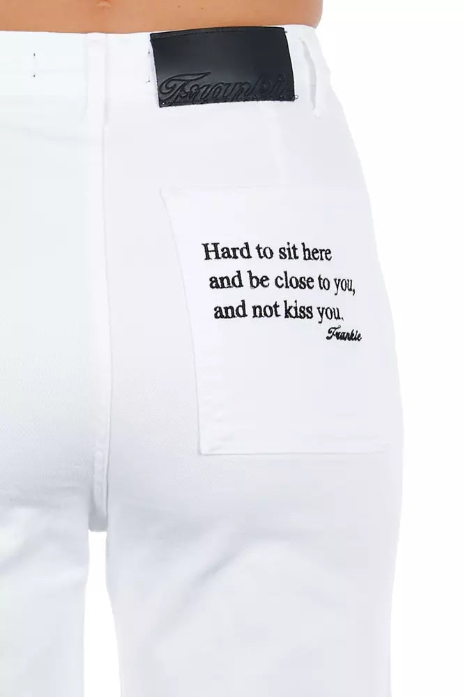 Brilliant White Cropped Trousers