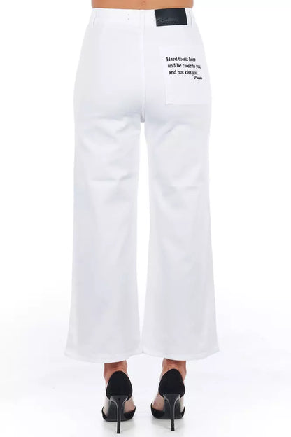 Brilliant White Cropped Trousers