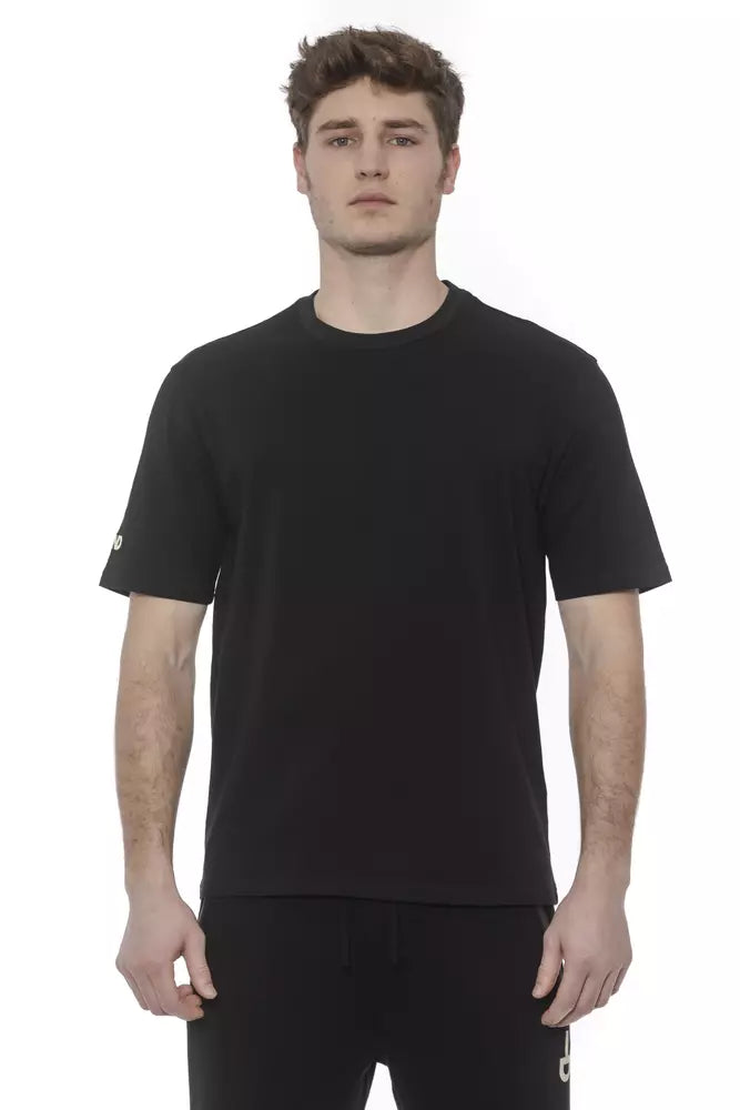 Tond Men's Black Cotton Short Sleeve T-Shirt