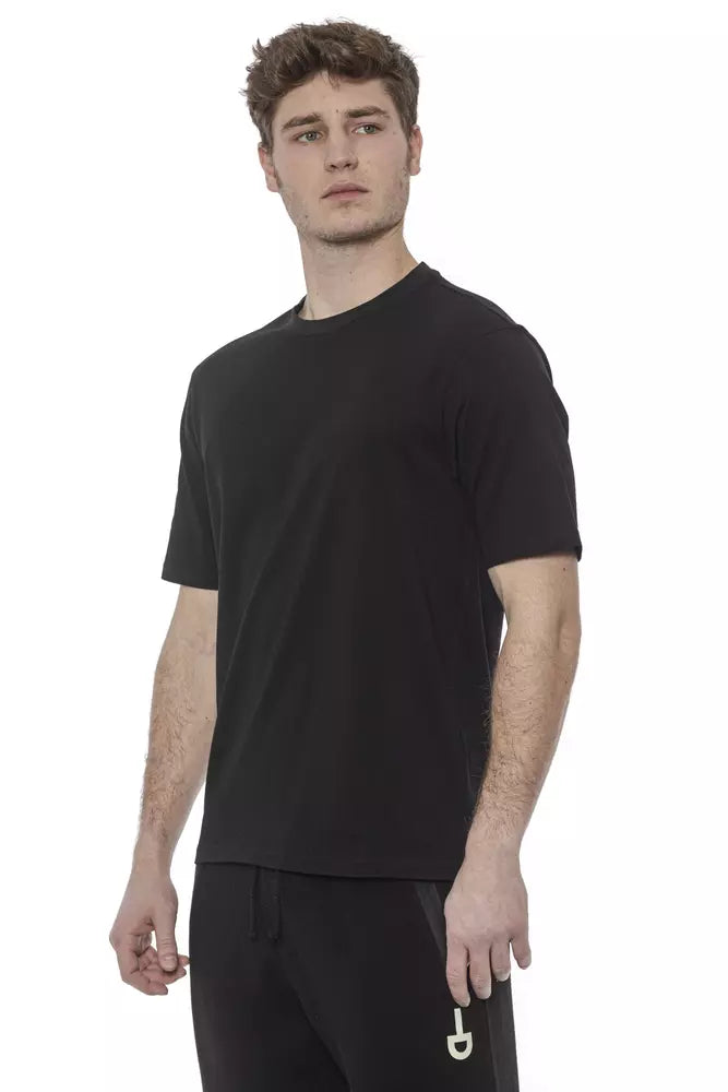 Tond Men's Black Cotton Short Sleeve T-Shirt