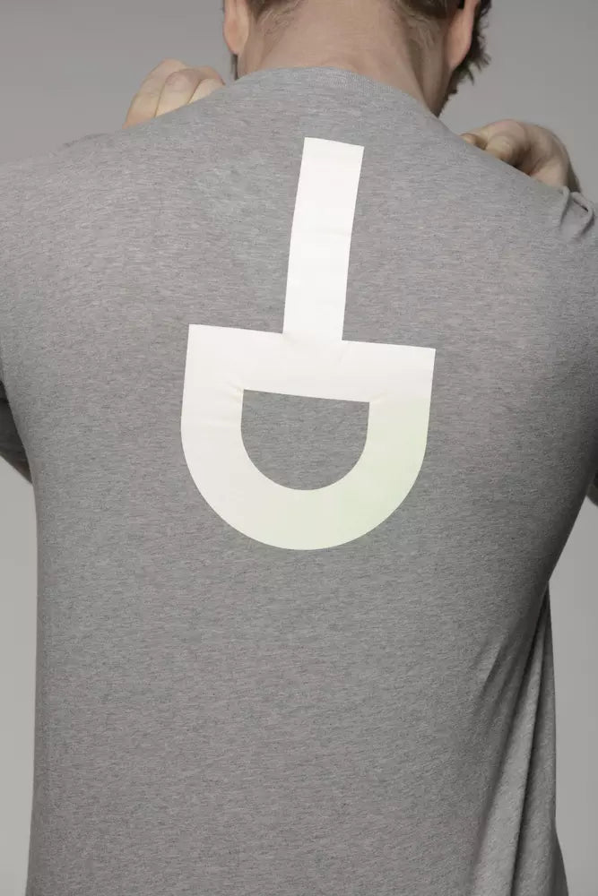Tond Men's Grey Cotton Oversized Short Sleeve T-Shirt
