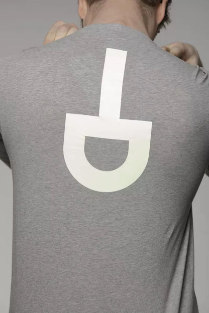 Tond Men's Grey Cotton Oversized Short Sleeve T-Shirt