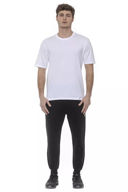 White Cotton Tond Men's Photoluminescent Print T-Shirt
