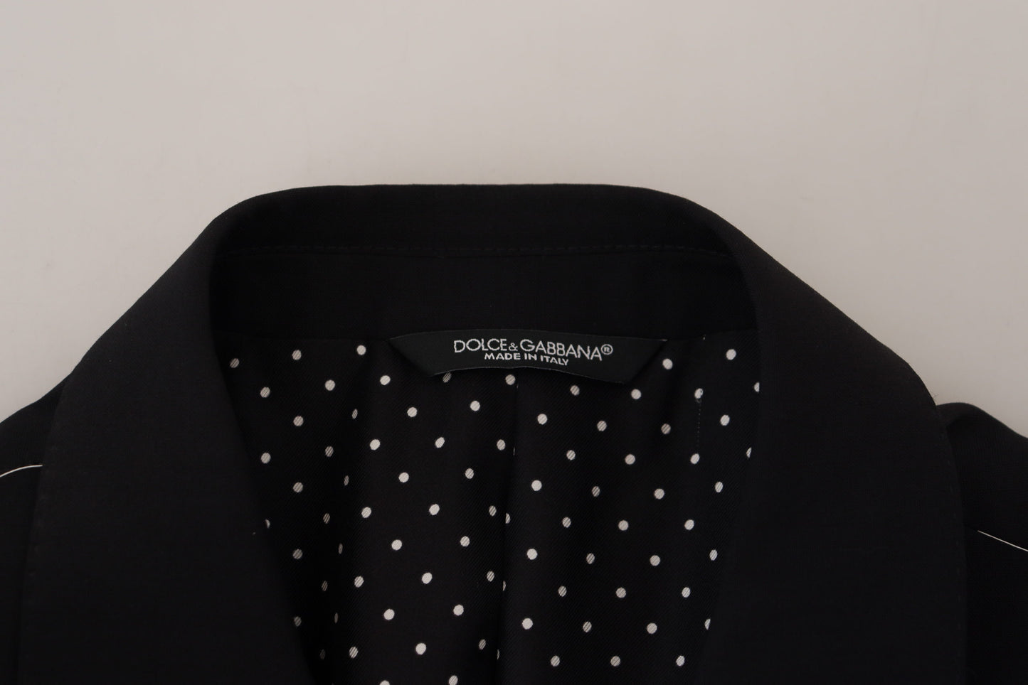 Dolce & Gabbana Men's Black Wool Stretch Slim Fit Jacket Blazer