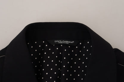 Dolce & Gabbana Men's Black Wool Stretch Slim Fit Jacket Blazer