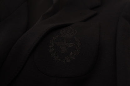 Dolce & Gabbana Elegant Single Breasted Black Wool Blazer