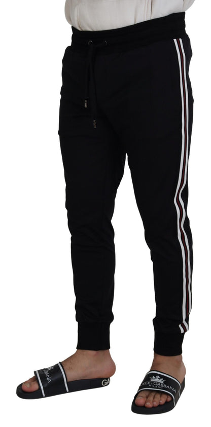 Dolce & Gabbana Black DG Print Men's Jogger Pants