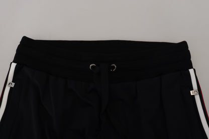 Dolce & Gabbana Black DG Print Men's Jogger Pants