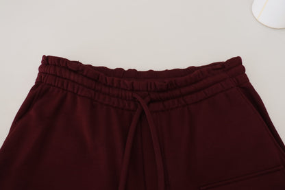 Dolce & Gabbana Men's Maroon Bermuda Cargo Men Shorts