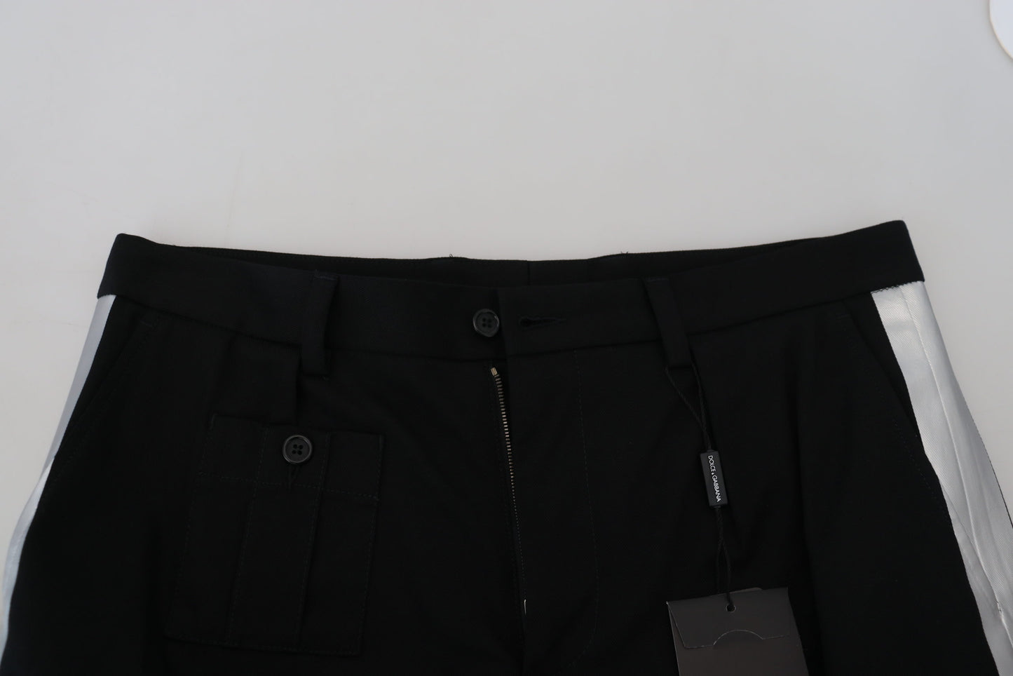 Dolce & Gabbana Men's Black Bermuda Cargo Casual Shorts