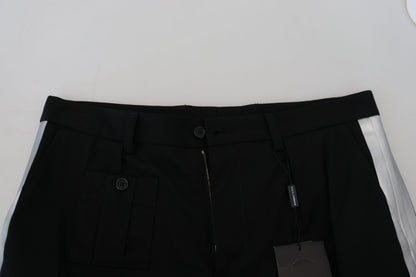 Dolce & Gabbana Men's Black Bermuda Cargo Casual Shorts