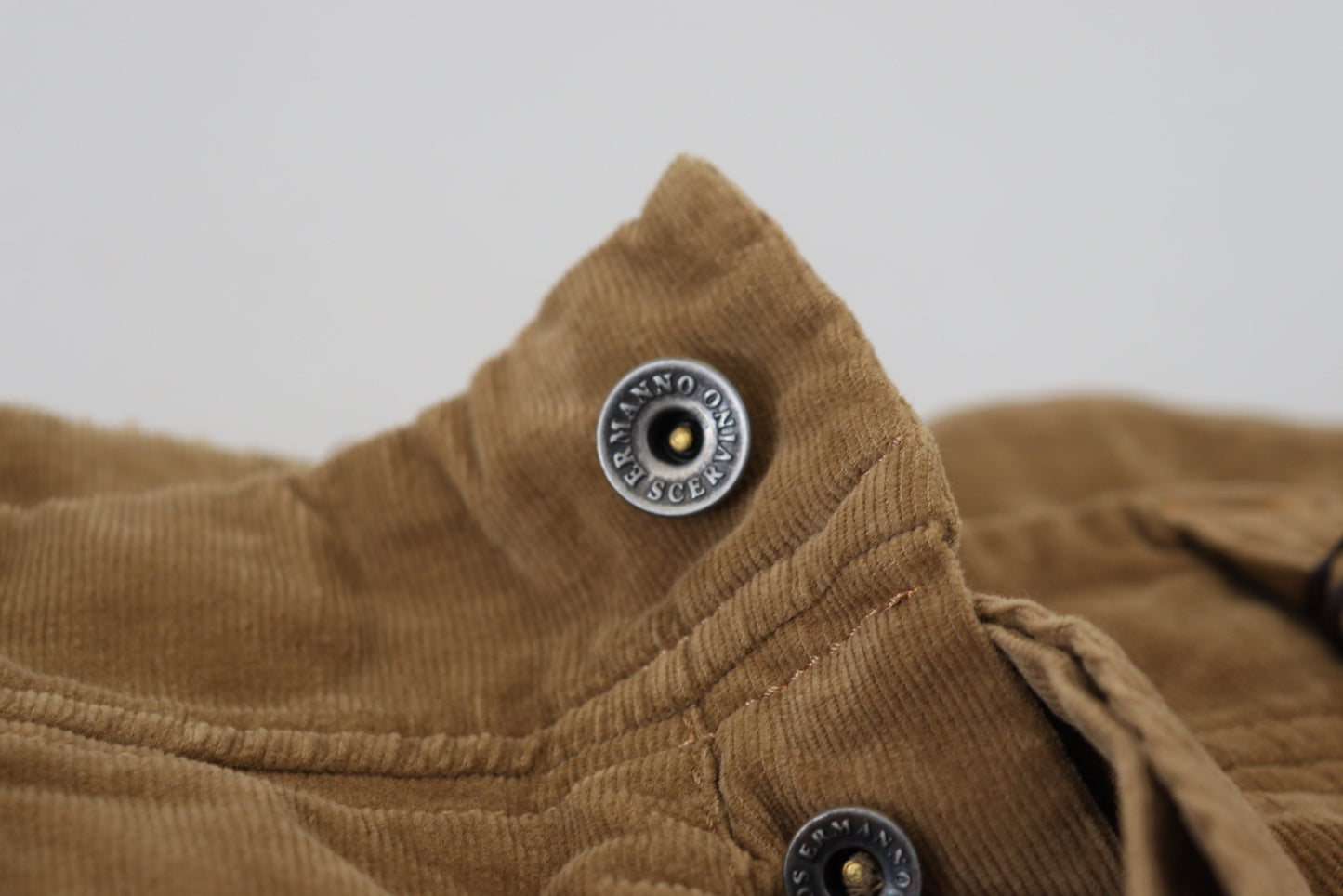 Ermanno Scervino Men's Brown Cotton Corduroy Cargo Pants