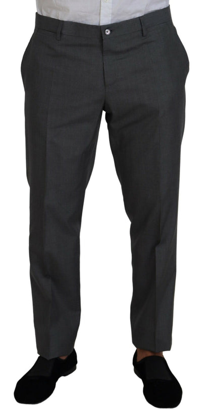 Dolce & Gabbana Men's Gray MARTINI 3 Piece Slim Fit Suit