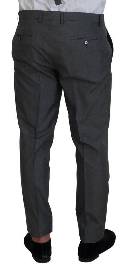Dolce & Gabbana Men's Gray MARTINI 3 Piece Slim Fit Suit