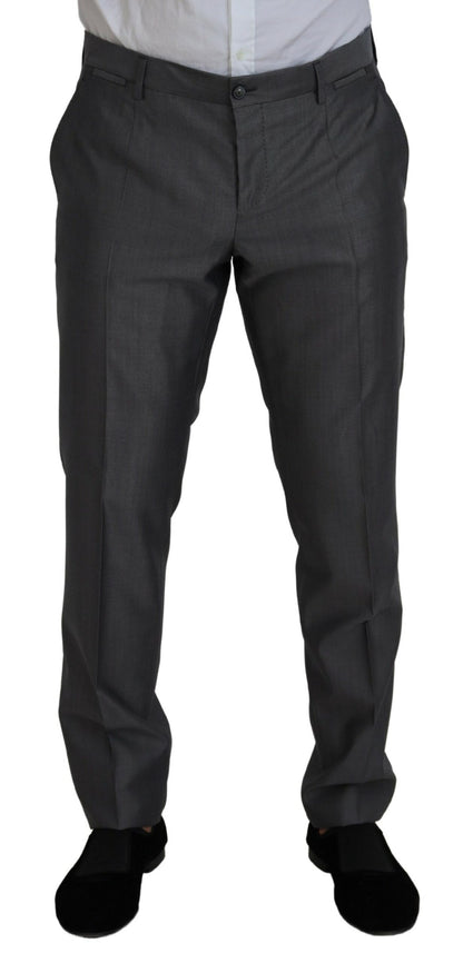 Dolce & Gabbana Men's Gray SICILIA 3 Piece Slim Fit Suit