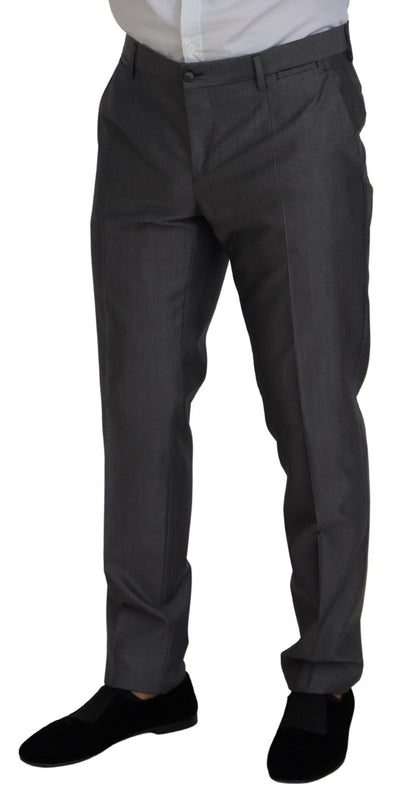 Dolce & Gabbana Men's Gray SICILIA 3 Piece Slim Fit Suit