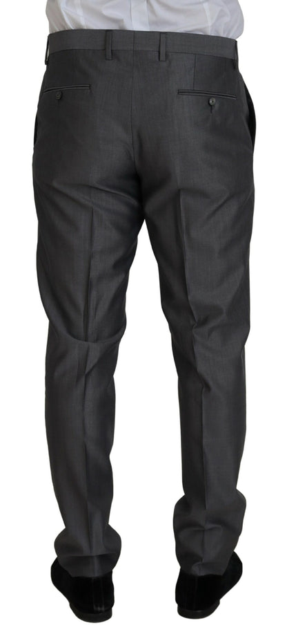 Dolce & Gabbana Men's Gray SICILIA 3 Piece Slim Fit Suit