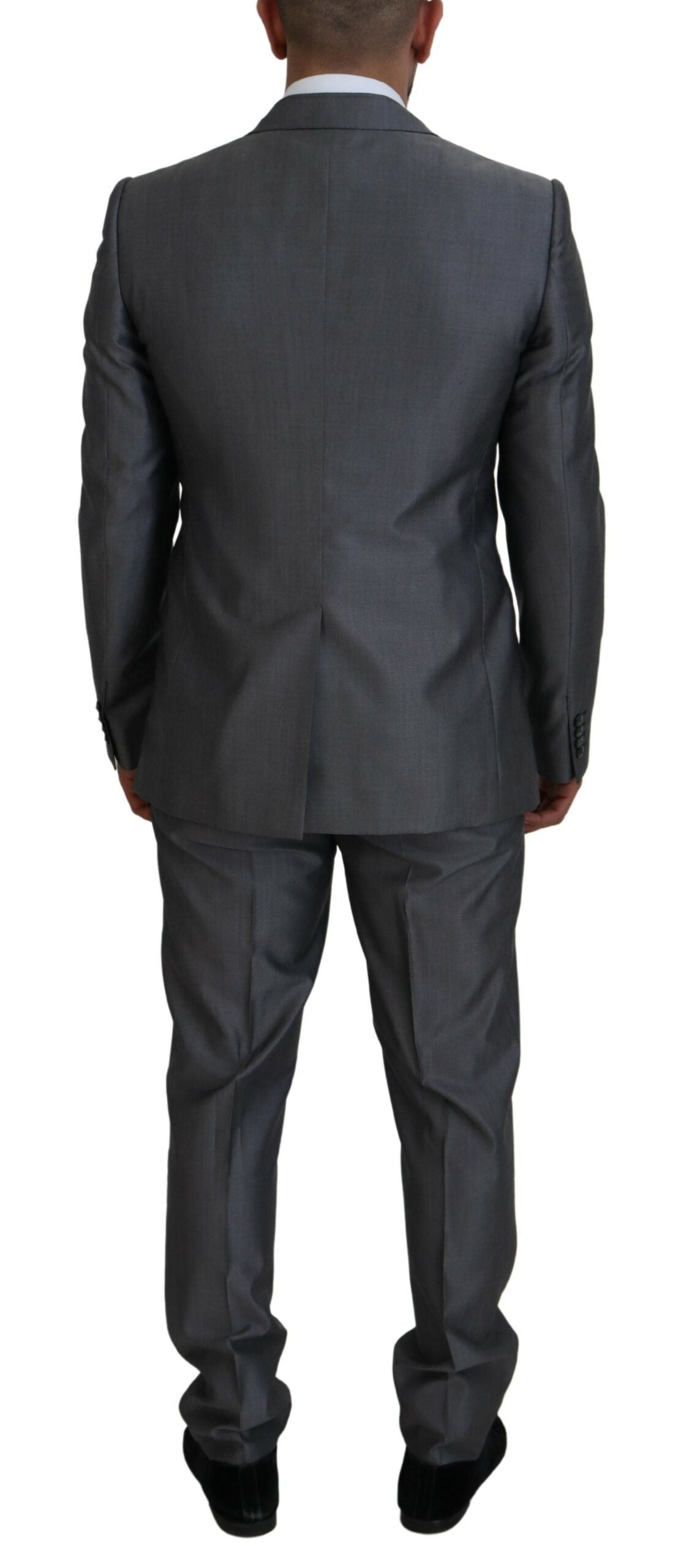 Dolce & Gabbana Men's Gray SICILIA 3 Piece Slim Fit Suit