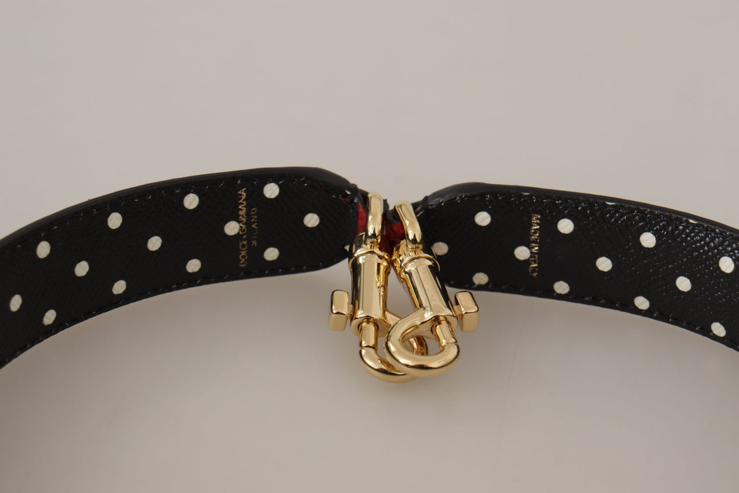 Shoulder Strap from Dolce & Gabbana for unisex in python leather gold & red features an on trend design from the Python Leather Shoulder Strap collection, highlighting a premium look.