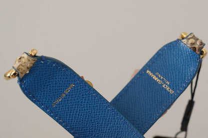 Shoulder Strap by Dolce & Gabbana for unisex in python leather beige, gold & floral features a chic design, presenting a refined view of the Python Leather Shoulder Strap with a chic finish.