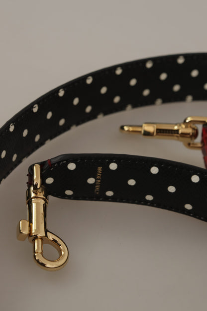 Shoulder Strap by Dolce & Gabbana for unisex in python leather & crystal black, gold & red showcases a enviable design, perfect for elevating any ensemble as part of the Python Leather Crystal Shoulder Strap collection.