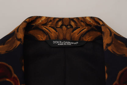 Dolce & Gabbana Men's Multicolor Floral Single Breasted Martini Blazer