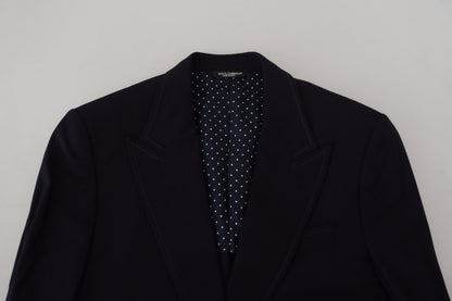 Dolce & Gabbana Men's Black Wool Formal Taormina Blazer