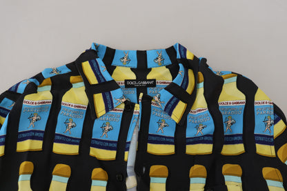 Dolce & Gabbana Multicolor Printed Viscose Casual Shirt