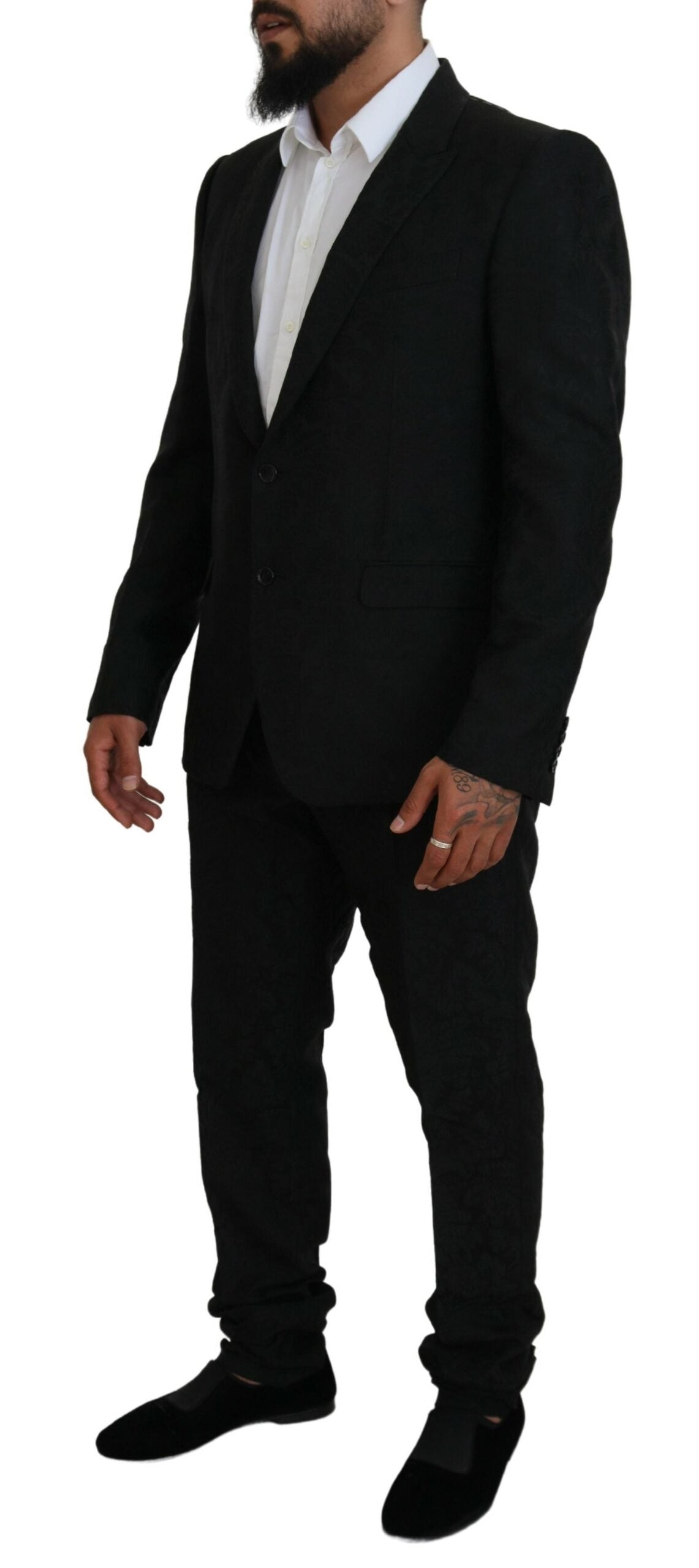Dolce & Gabbana Men's Black Single Breasted 2 Piece MARTINI Suit