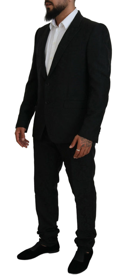 Dolce & Gabbana Men's Black Single Breasted 2 Piece MARTINI Suit