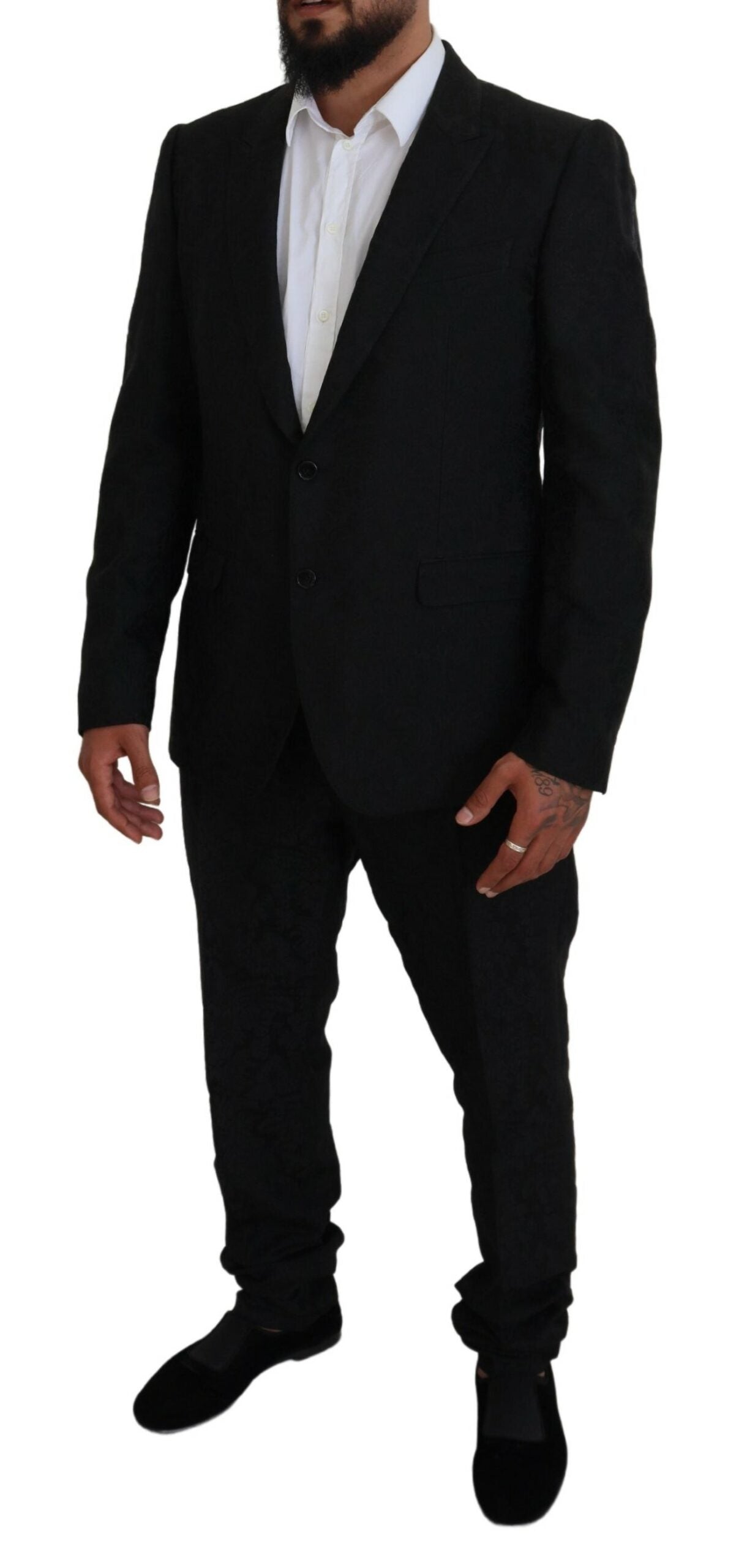 Dolce & Gabbana Men's Black Single Breasted 2 Piece MARTINI Suit