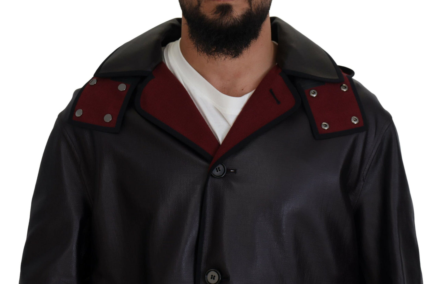 Dolce & Gabbana Men's Black Trench Hooded Parka Cotton Jacket